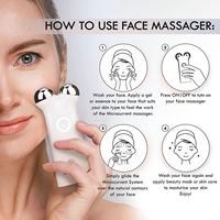 Appareil de lifting du visage électrique 3D à micro-courant, rechargeable, en ABS et acier inoxydable, masseur anti-âge pour le visage et le cou – Offre Spéciale