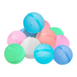 2024 New Bath toy Refillable Silicone quick fill Water Bomb Reusable self sealing water balloon for Children pool side party