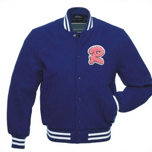 Chaqueta Letterman de Lana y Cuero de Alta Calidad para Hombre y Mujer, Logotipo Bordado Personalizado, Servicio OEM Clásico Premium - Product Image 4