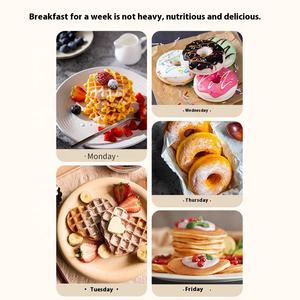 Mini gaufrier électrique antiadhésif pour la maison et les enfants, appareil de cuisine pour les crêpes, le petit-déjeuner et les desserts - Product Image 6