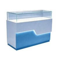 Vitrine d'exposition émaillée au four de style nouveau YTSF-C32 avec éclairage LED pour salles d'exposition, musées d'histoire, supermarchés, comptoirs d'écoles