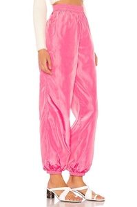 <span class=keywords><strong>Pantaloni</strong></span> da <span class=keywords><strong>donna</strong></span> in Nylon poliestere con vita elastica <span class=keywords><strong>pantaloni</strong></span> Casual larghi rosa <span class=keywords><strong>lucidi</strong></span> - Product Image 2