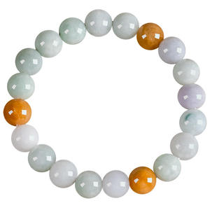 Pulsera de Jadeíta Natural Tricolor, Pulsera de Jade de Moda para Mujer, Jade de Alta Gama, Diseño Original al por Mayor SL55 - Product Image 5