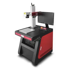 Wuhan OV Laser 20W 30W 50W metal iron fiber laser marking machine for earrings bird pigeon ring making machine