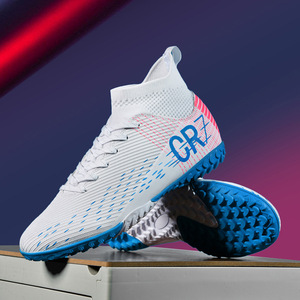 Botas de fútbol profesionales para hombre más vendidas, botas de fútbol con logotipo personalizado OEM de fábrica, tacos de fútbol para suelo firme, zapatos estilo baloncesto - Product Image 6