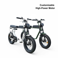 Vélo électrique à pneus larges en aluminium avec batterie lithium-ion haute capacité 48V15AH, 20 pouces, 7 vitesses, double moteur brushless Bafang G602
