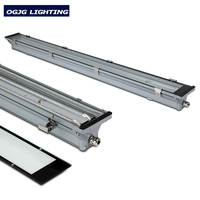 Luminaire linéaire LED étanche IP67 avec couvercle en verre pour garage et parking, 20-60W, 50 000 heures, garantie 5 ans, IRC 83