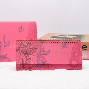 2025 Fashion Flip Type Creative Design Customized Table Calendar Desk Planner Calendar Promotional With Spiral Bound