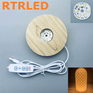Modern LED Warm White Eco-friendly Night <strong>Light</strong> <strong>Table</strong> Lamp Base Luminous Crystal Ball Ornaments Powered Bedroom Decor DIY - Product Image 5