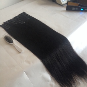 Extensiones de Cabello Humano Grueso Natural Remy con Clip - Product Image 4