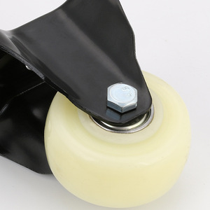 Nylon Furniture <b>Caster</b> 2 Inch Silent Fixed <b>Wheel</b> Plate Mount General Industrial Use - Product Image 2