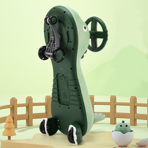 Juguete de dinosaurio para montar para niños de 2 a 4 años, de plástico verde con ruedas giratorias, unisex, para jugar al aire libre - Product Image 1