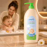 Bouteille Pompe en Plastique PE 1000ml, Impression Dorée/Soie, Étiquette Personnalisée, Vente Directe Usine, Emballage pour Shampoing, Lotion, Bébé, Enfant, Animaux, Salon