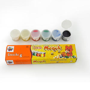 Vente en gros OEM, boîte en <span class=keywords><strong>plastique</strong></span> de 10 ml, ensemble de peinture <span class=keywords><strong>gouache</strong></span> de 10 couleurs pour la peinture artistique <span class=keywords><strong>sur</strong></span> toile et papier - Product Image 6