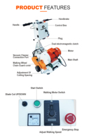 Vente chaude : Machine de fraisage électrique autopropulsée Ludwig 5,5 kW 5,0 kW 400 V pour chauffage au sol, prix usine