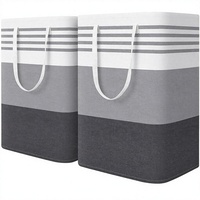 Panier à linge pliable grand format 75L 100L, panier de rangement pour vêtements sales avec poignées pour salle de bain et chambre à coucher