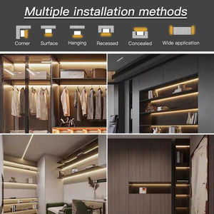 Perfil de Aluminio LED con Buena Disipación de Calor, Uniformidad de Luz de 45 y 90 Grados, para Canales de Paredes Secas, Pisos y Escaleras - Product Image 2