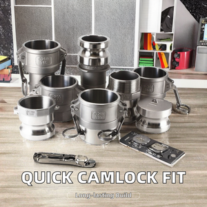 Loại A B C D E F Nhanh Chóng <span class=keywords><strong>Camlock</strong></span> Khớp Nối Thép Không Gỉ Thủy Lực Phù Hợp Vật Liệu Hợp Kim Ống Kích Thước 50Mm Đúc Kỹ Thuật - Product Image 2