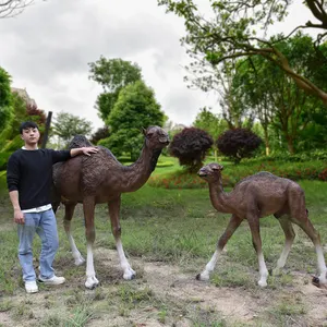 사파리 동물 사막 큰 카멜 소품/파티 대여 6ft 야생 수지 카멜/장식 동물 카멜 박제