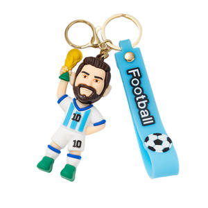 Llavero Personalizado al por Mayor de Jugadores Estrella del Mundial de Fútbol 2026 en Estados Unidos y México, Recuerdo para Fanáticos del Fútbol, Anillo para Llaves, Regalo Coleccionable - Product Image 5
