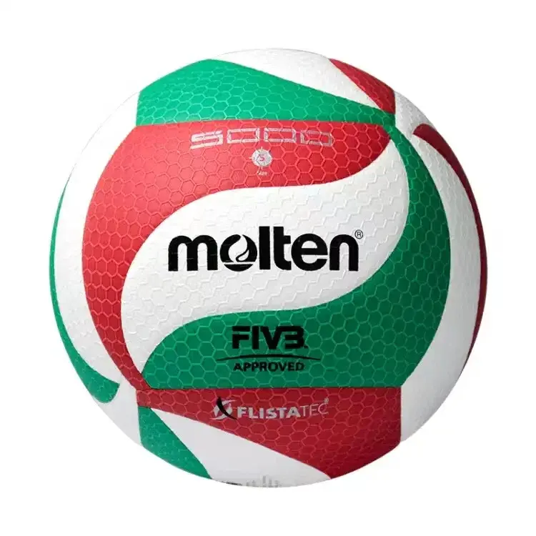 Hete Verkoop Gesmolten Volleybal Professionele Hoge Kwaliteit Super Vezel Zacht Pu Lederen Custom Logo Gesmolten 4500 5000 Volleybal