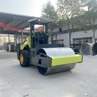 Compacteur de sol vibrant à tambour statique simple CE 4, 6, 10, 12 tonnes, moteur diesel Changchai Yanmar Euro 5, avec support sur patins