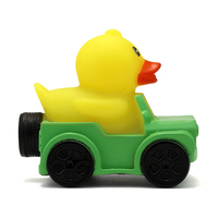 Canard en caoutchouc à presser de 3 pouces avec design de voiture Jeep, jouet de bain couineur, logo personnalisé, canard ludique pour bébé, vente en gros