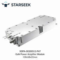 Amplificateur RF GaN à onde continue Starseek 50W 30-512MHz +28V DC pour plateforme de test de guerre électronique