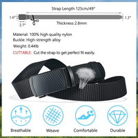 Ceintures de travail tactiques réglables pour hommes avec boucle à cliquet, ceinture décontractée en nylon pour l'entraînement