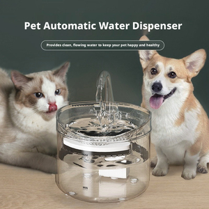 Nueva fuente de agua transparente <span class=keywords><strong>para</strong></span> mascotas, <span class=keywords><strong>bebedero</strong></span> automático con filtración circulante <span class=keywords><strong>para</strong></span> gatos y <span class=keywords><strong>perros</strong></span>, USB, silencioso, ligero, 550g, con enchufe. - Product Image 2