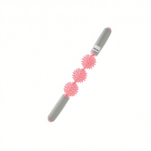 Pastel Pink 41CM Three-<b>Ball</b> Massage <b>Stick</b>-for <b>Sticks</b> <b>Balls</b> Rollers - Product Image 2