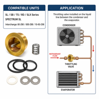 Kit de soupape de régulation 60-0298 pour unité frigorifique Thermo King SL SB TS RD SLX – Pièce de rechange de haute qualité – Vente en gros
