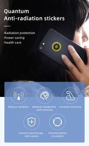 Sonnenblumen-Silikon-Telefon aufkleber mit wasserdichtem <span class=keywords><strong>EMF</strong></span>-Blocker mit Quantum Shield-Strahlens chutz für Laptops und mobile Geräte - Product Image 3