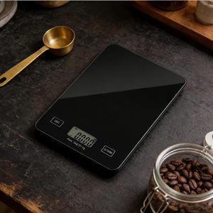 Tempered Glass Digital <b>Kitchen</b> Scale with Timer/Countdown Battery Powered 10kg Capacity Weight Measuring - Product Image 3