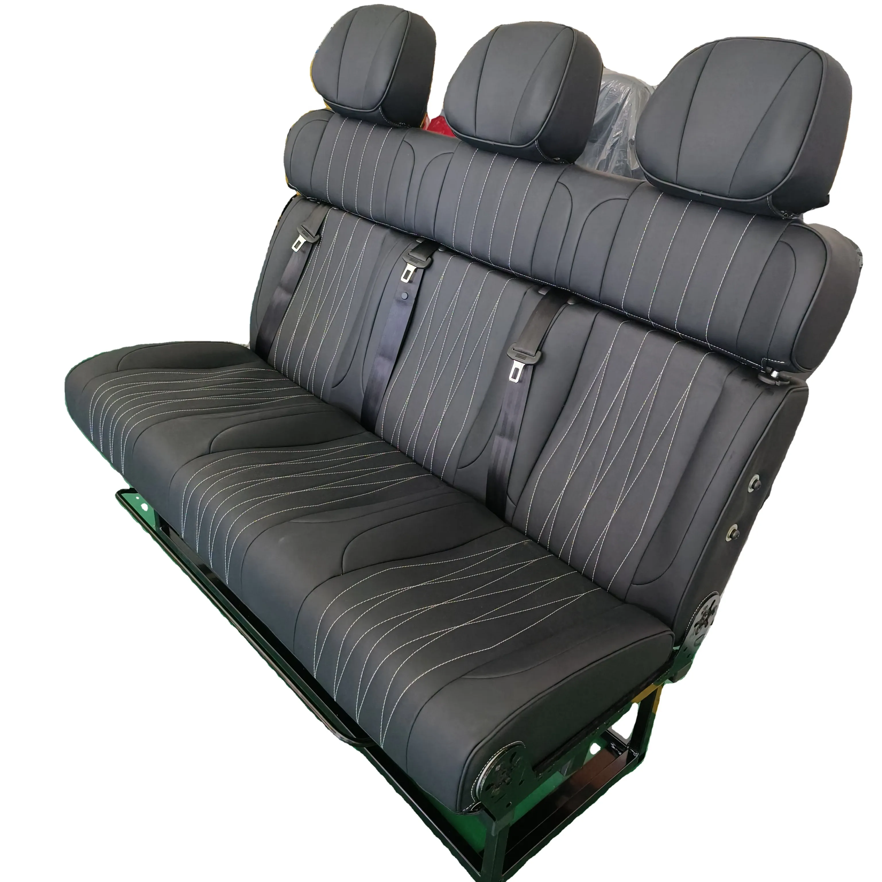 キャラバンシートRVシートキャンピングカー用オートシートソファベッド2席バンとキャンプチェア用三つ折りベッド