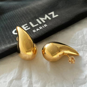 Perhiasan Wanita diskon besar anting-anting tetesan air baja tahan karat terisi emas 18k anting-anting drop pvd - Product Image 3