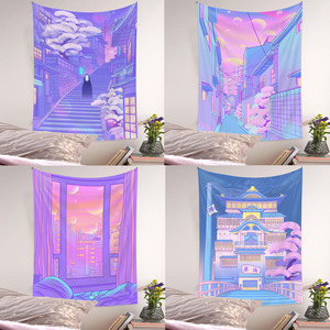 Arazzo popolare del fumetto per la camera da letto Anime <span class=keywords><strong>rick</strong></span> and <span class=keywords><strong>morty</strong></span> arazzi divertenti da appendere alla parete per la stanza - Product Image 1