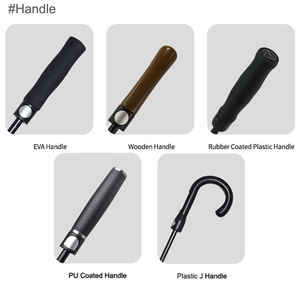 Parapluie droit classique à prix abordable, personnalisable avec logo, idéal comme cadeau promotionnel – Direct usine - Product Image 5