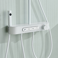 Luxe blanc couleur simple style quatre fonctions avec bidet pulvérisateur bain douche robinet