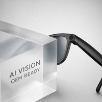 Lunettes de traduction IA avec caméra 8MP, Wi-Fi 5GHz, enregistrement vidéo, suppression du bruit ENC stéréo, commande tactile coulissante, 9 heures d'autonomie