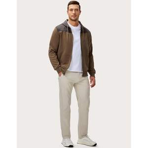 Veste à capuche d'automne décontractée et chaude avec cordon de serrage pour hommes, avec poches pour l'entraînement et la randonnée, sweat-shirt d'extérieur, collection 2025 - Product Image 5