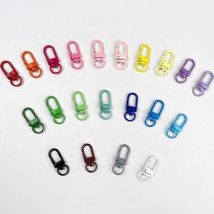 Custom Metal Colorful Painted Door <b>Hook</b> Keychain - Spring <b>Clip</b> Lobster Claw for DIY Craft Accessories and Charms - Product Image 3