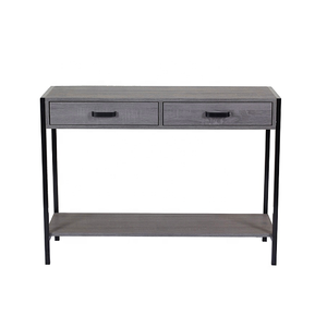 Table <span class=keywords><strong>console</strong></span> en <span class=keywords><strong>bois</strong></span> en acier inoxydable moderne avec tiroir - Product Image 6