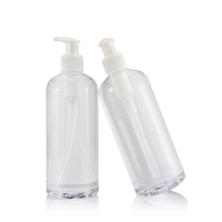 8oz 125ml Graisse D'ANIMAL FAMILIER Vide Emballage Gel Douche Conteneur Transparent 12 oz Bouteille En Plastique pour le Soin Des Cheveux avec pompe blanche