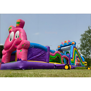 Parcours d'obstacles gonflable commercial en PVC pour l'extérieur, jeu de défi gonflable « Petit <span class=keywords><strong>Diable</strong></span> », parcours d'obstacles gonflable pour enfants - Product Image 4