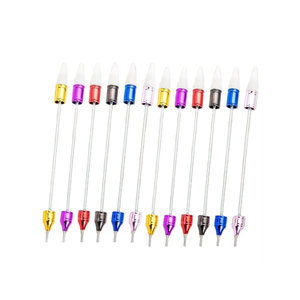 Herramienta de Uñas B1301, Pluma de Doble Cabeza con Punta de Cera, Succión, Broca, Herramienta para Aplicar Flores, Pluma de Doble Cabeza - Product Image 1