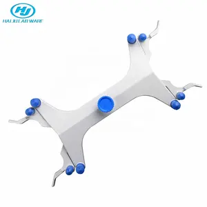 HAIJU LAB Aluminum Double Burette Clamp, Adjustable Double Burette Clamp Buret Clamp Butterfly Style Spring Loaded Lab Accessory