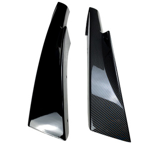 Bmw Front Bumper Corner Lip For 3 Series E90 320i 330i M Tech Lci 2009 2012 Piano Black Carbon Fiber Texture - Product Image 5