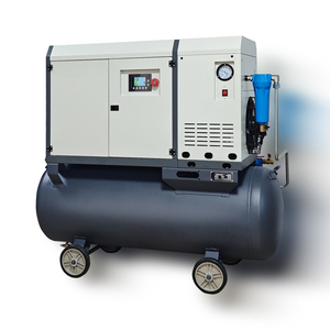 Máy nén khí trục vít VSD 7.5kW10HP 2 trong 1 với bình chứa khí & 4 trong 1 với bình chứa khí khô và bộ lọc 5.5kw 15kw 22kw 37kw - Product Image 2