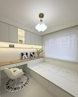Suite complète personnalisable pour chambres d'enfants : lit, bureau, armoire de rangement, fonction inclinable pour hôtels, appartements, villas